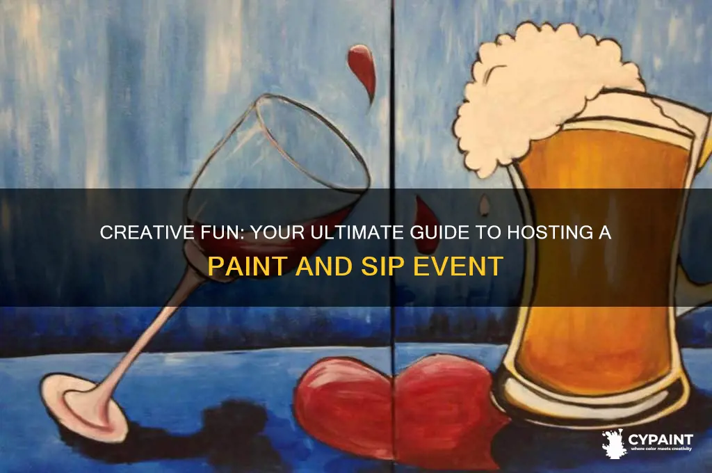 how to host a paint and sip event