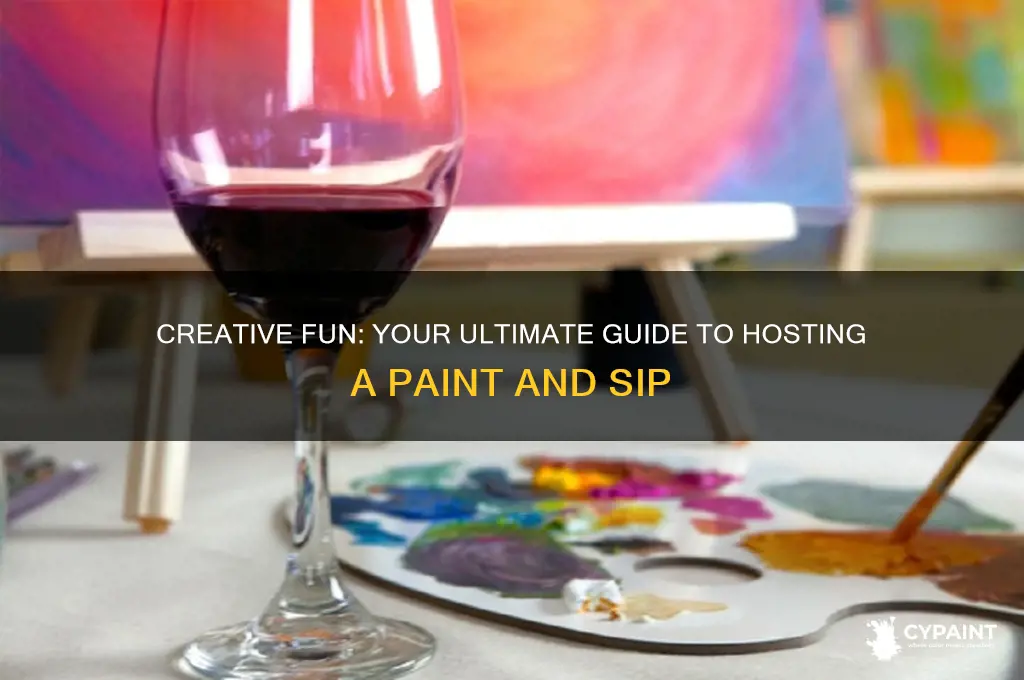 how to host a paint and sip