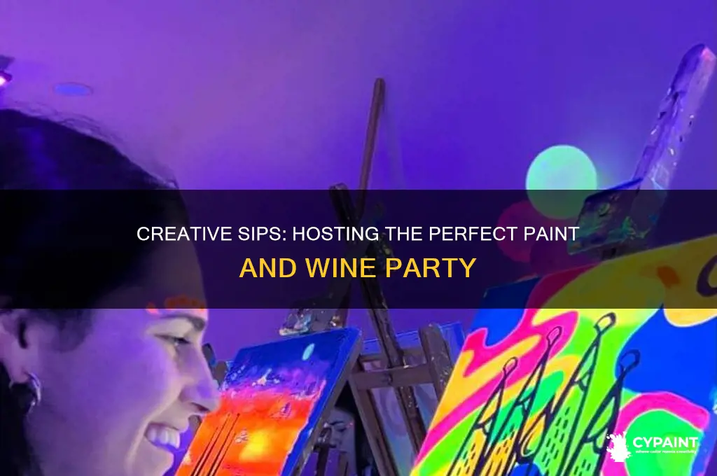 how to host a paint and wine party