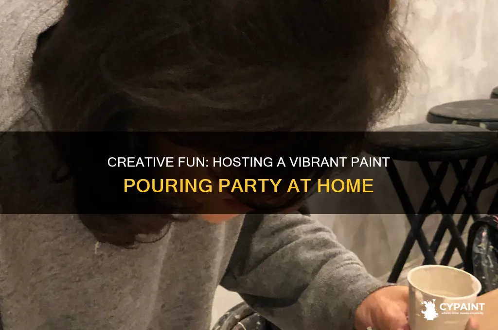 how to host a paint pouring party