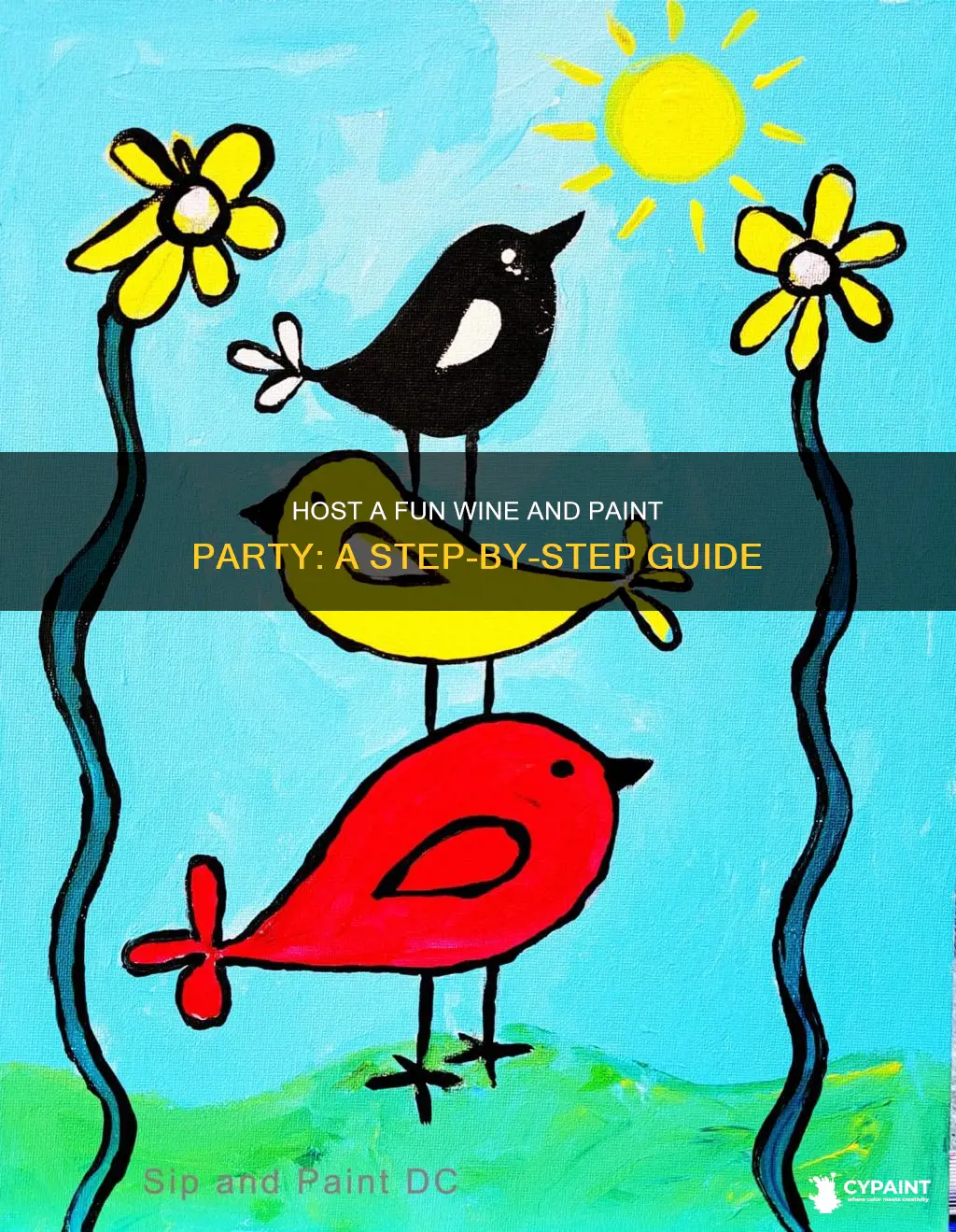 how to host your own wine and paint party