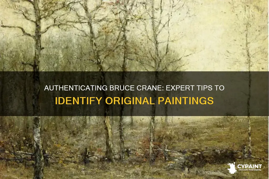 how to id original bruce crane paintings