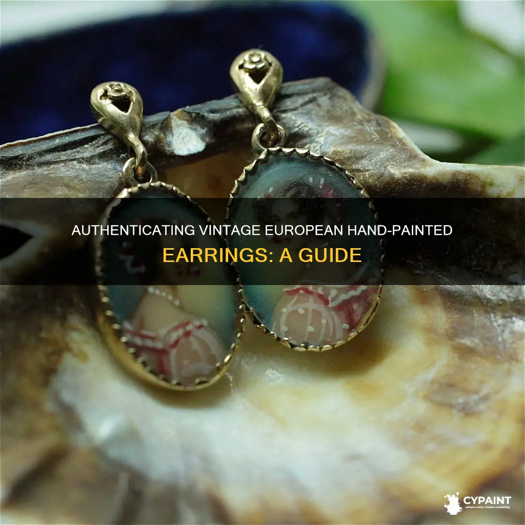 how to identify my vintage european hand painted earrings