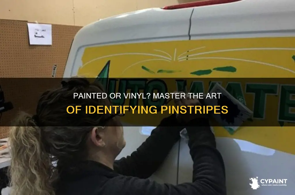 how to identify painted vs vinyl pinstripes