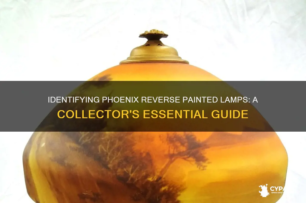 how to identify phoenix reverse painted lamp