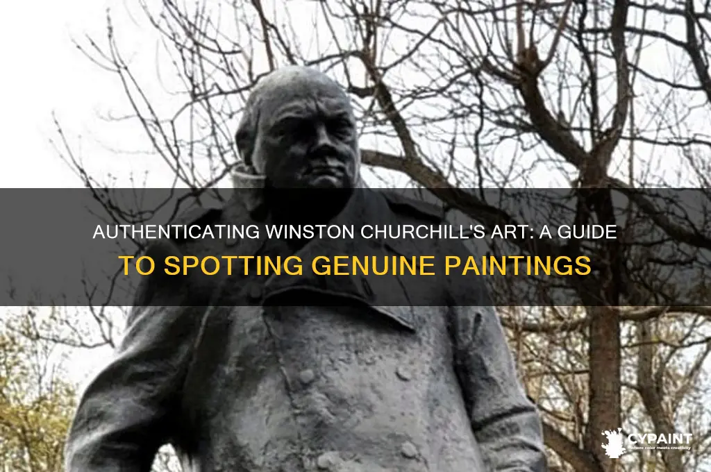 how to identify real winston churchill paintings