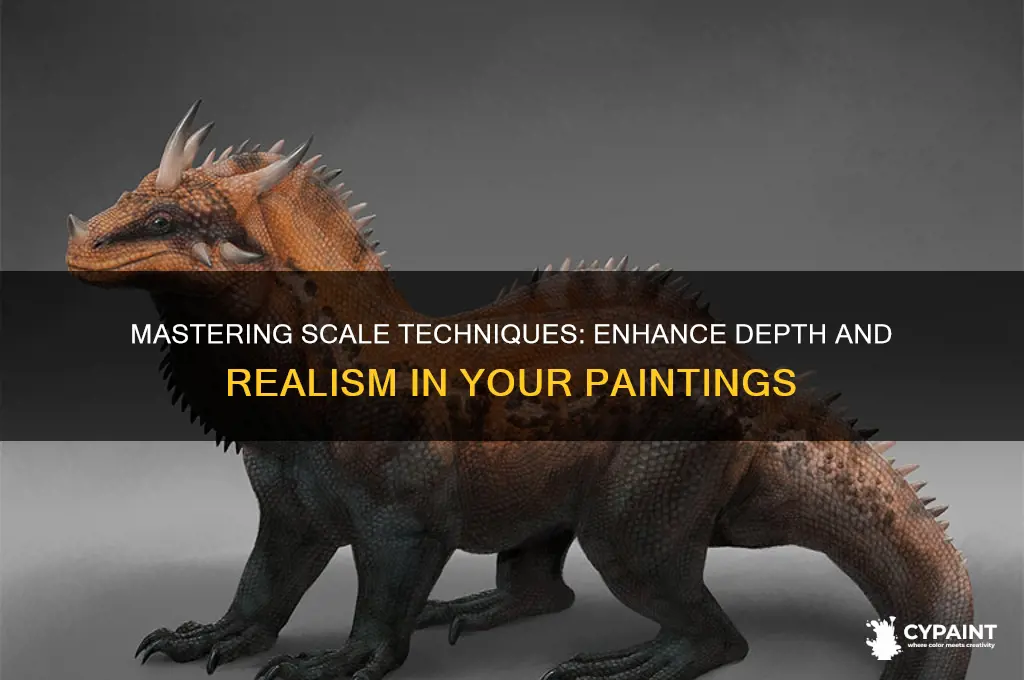 how to implie scales in a painting