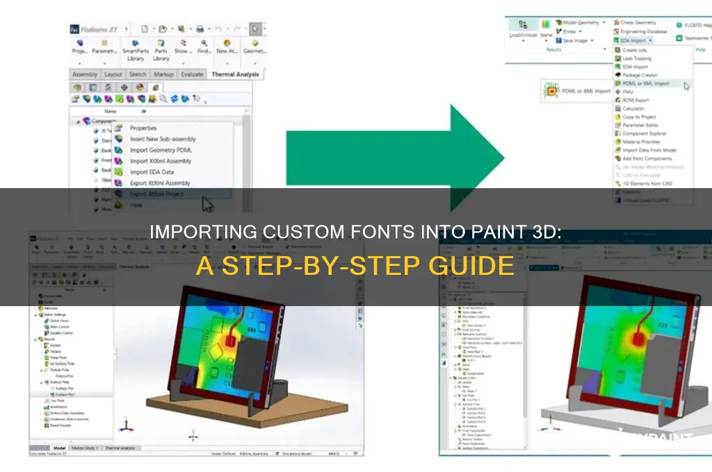 how to import a font into paint 3d