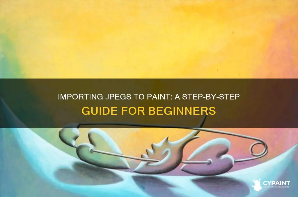 how to import a jpeg to paint