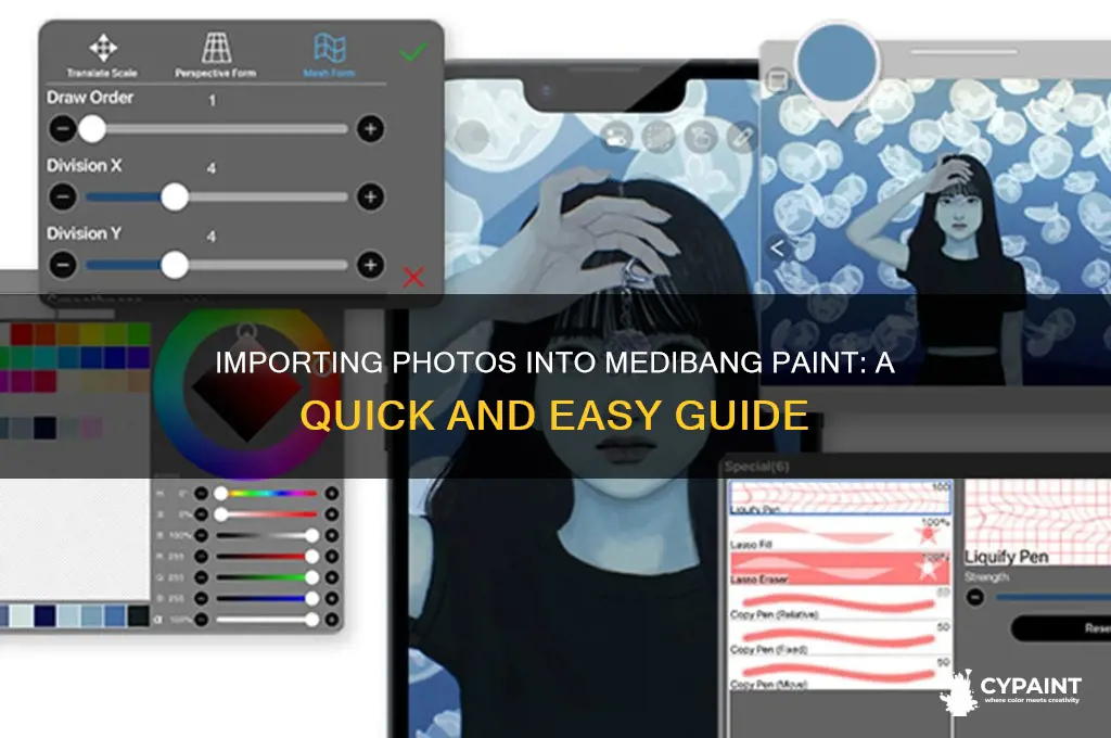 how to import a photo into medibang paint