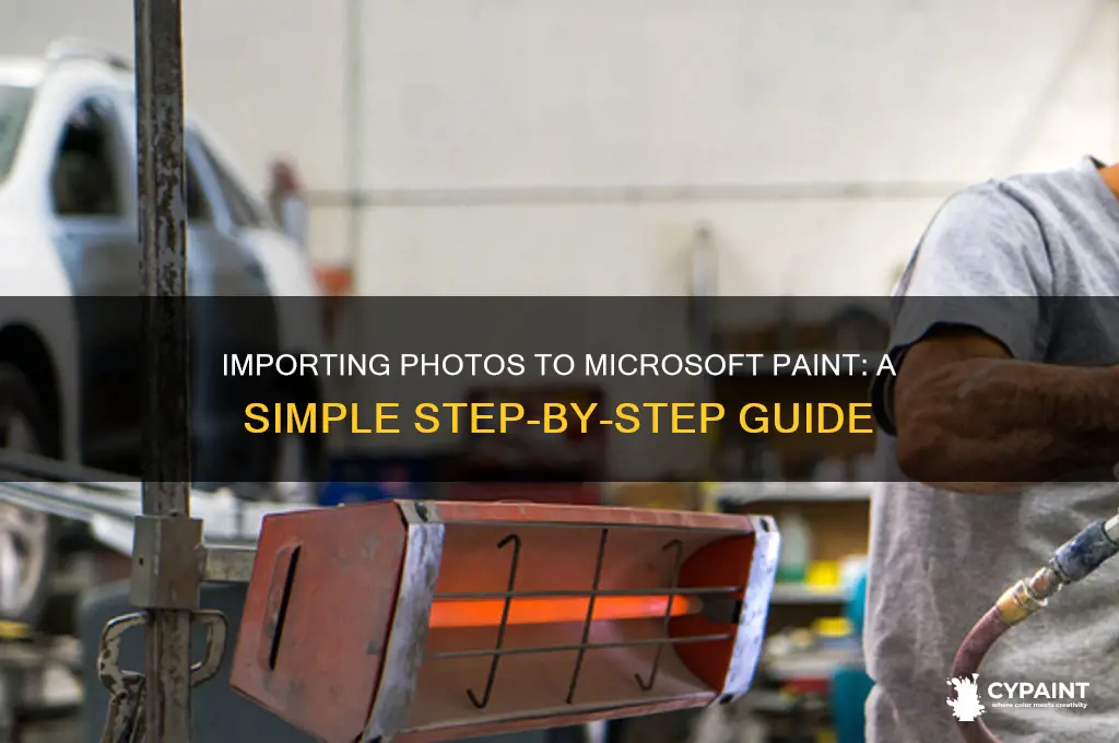 how to import a photo to microsoft paint