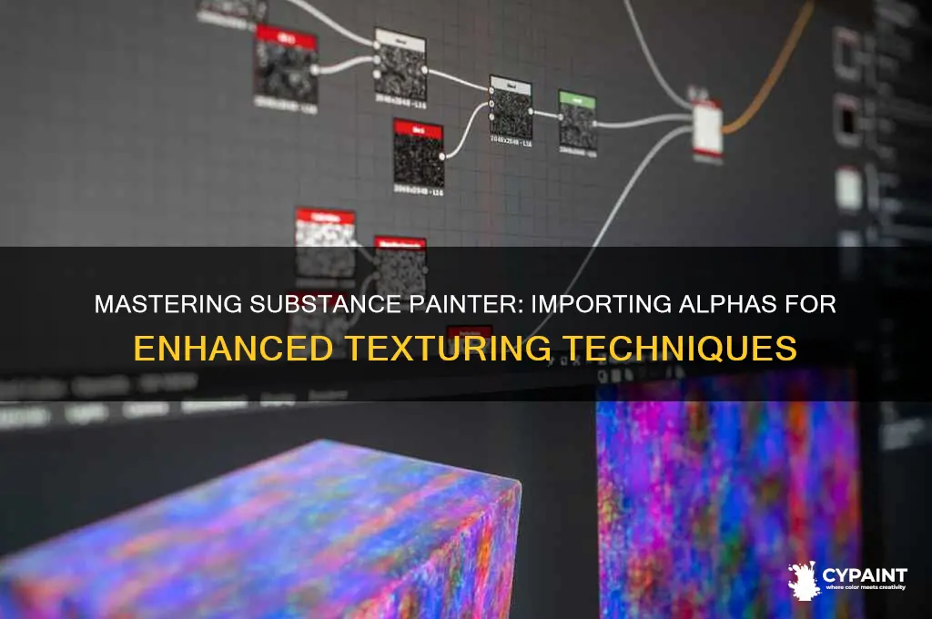 how to import allphas in substance painter