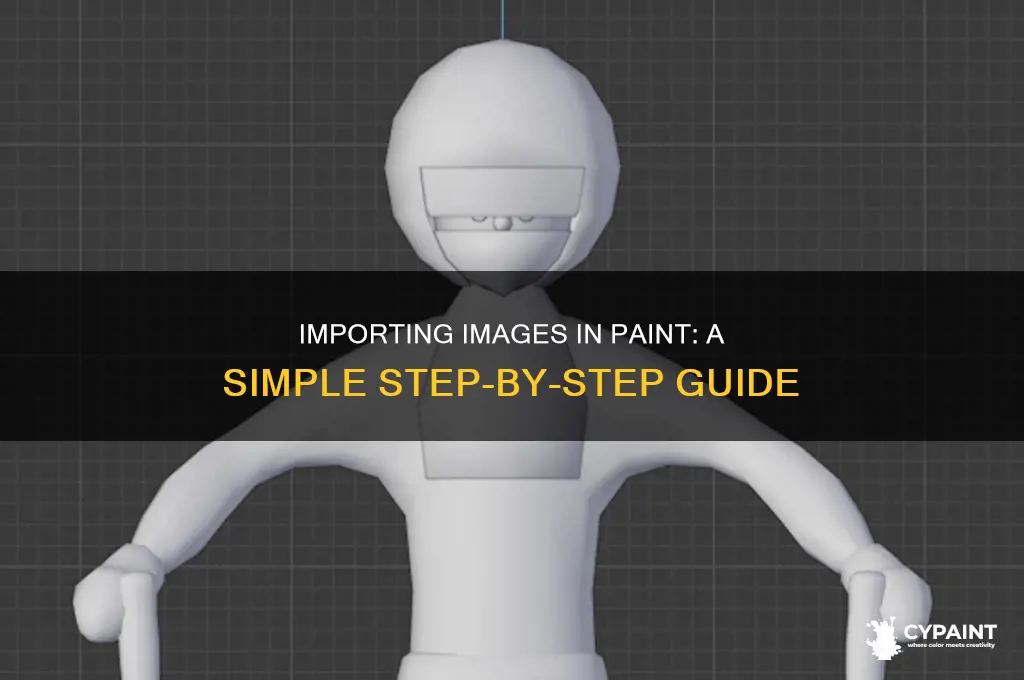 how to import an image in paint