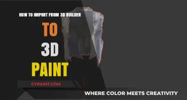 Importing 3D Models: Builder to Paint