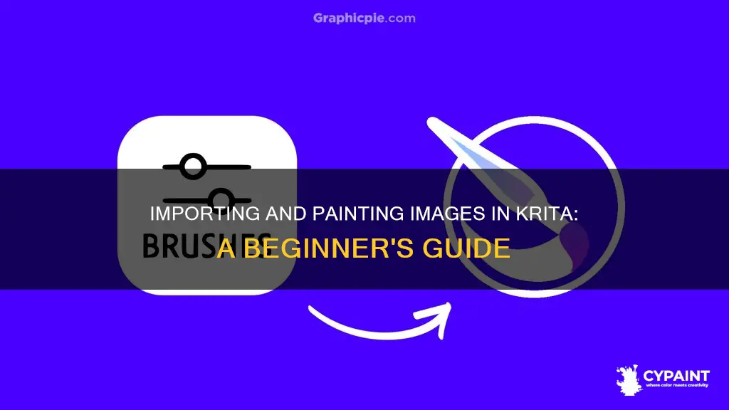 how to import image file and paint in krita