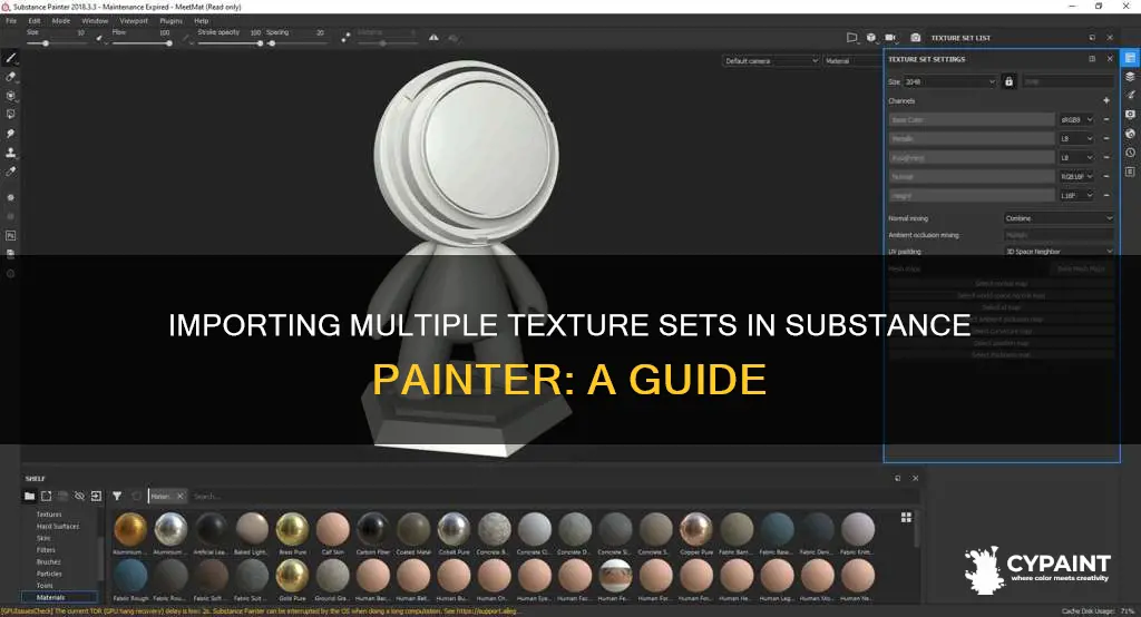 how to import multiple texture set list substance painter