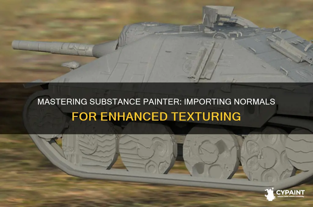 how to import normals in substance painter