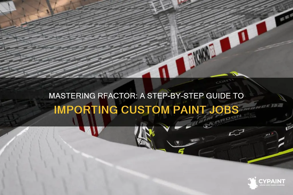 how to import paint jobs into rfactor