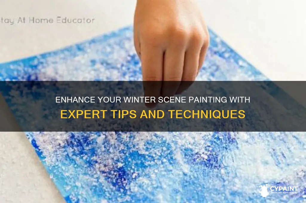 how to improve a winter scene painting