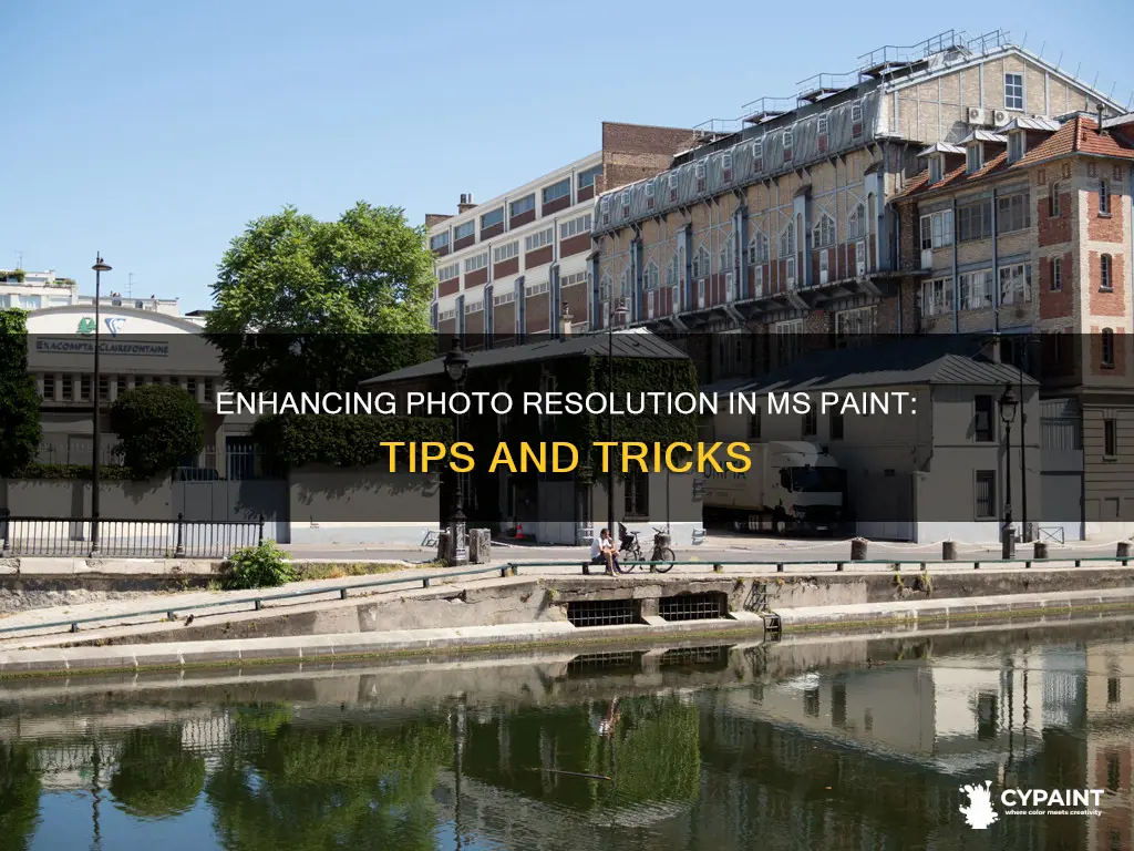 how to improve resolution of a photo in paint