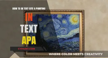 Mastering APA In-Text Citations for Paintings: A Comprehensive Guide