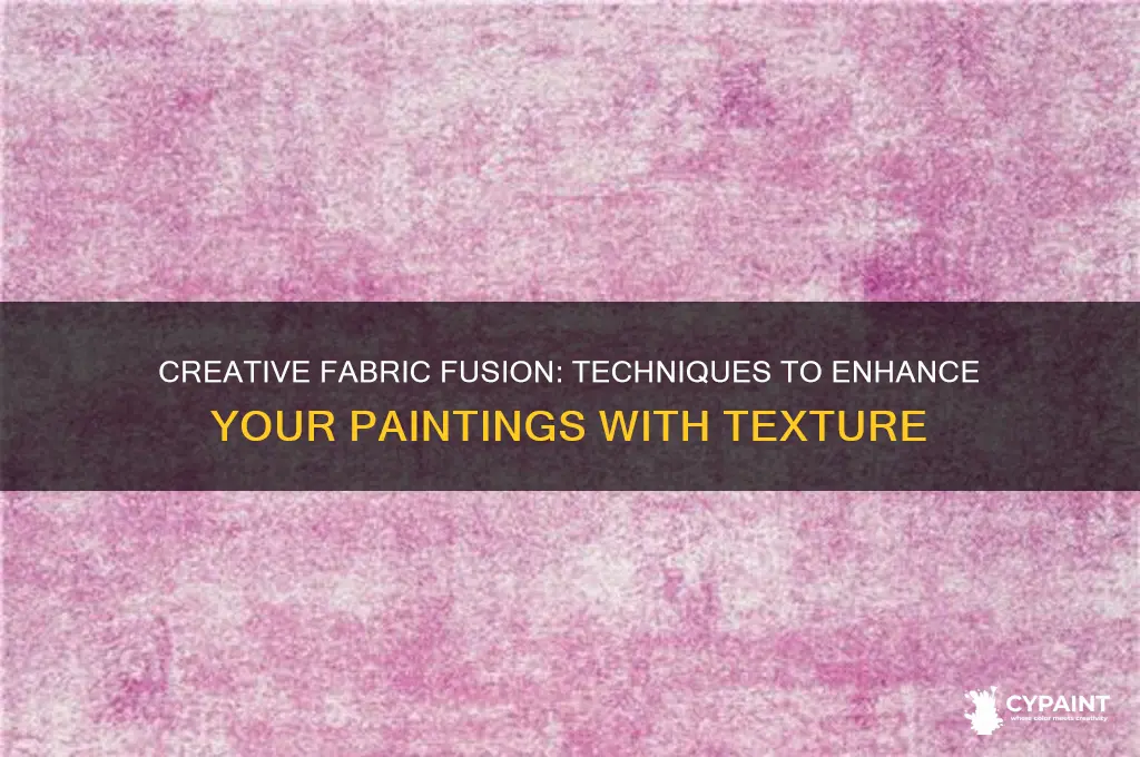 how to incorporate fabric into your painting