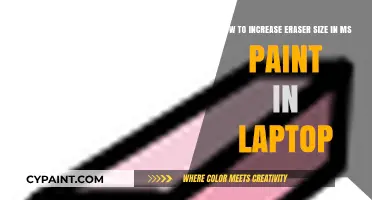 Eraser Size Adjustment in MS Paint: A Laptop User's Guide