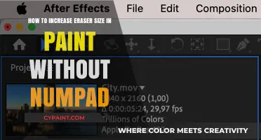 Expanding Eraser Size in Paint: No Numpad, No Problem