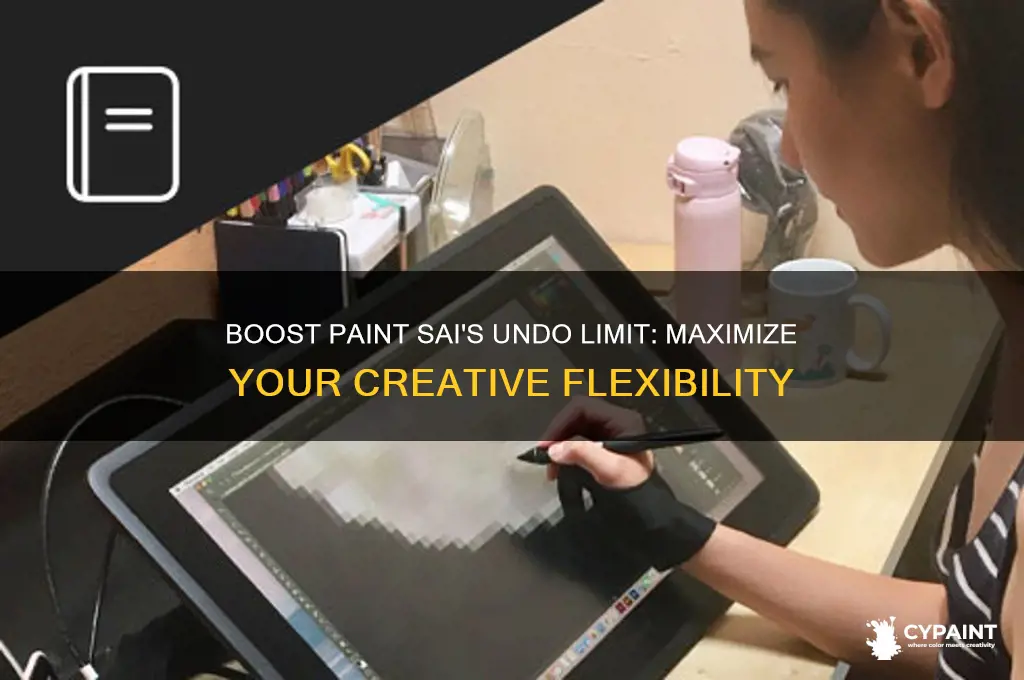 how to increase max undo in paint sai