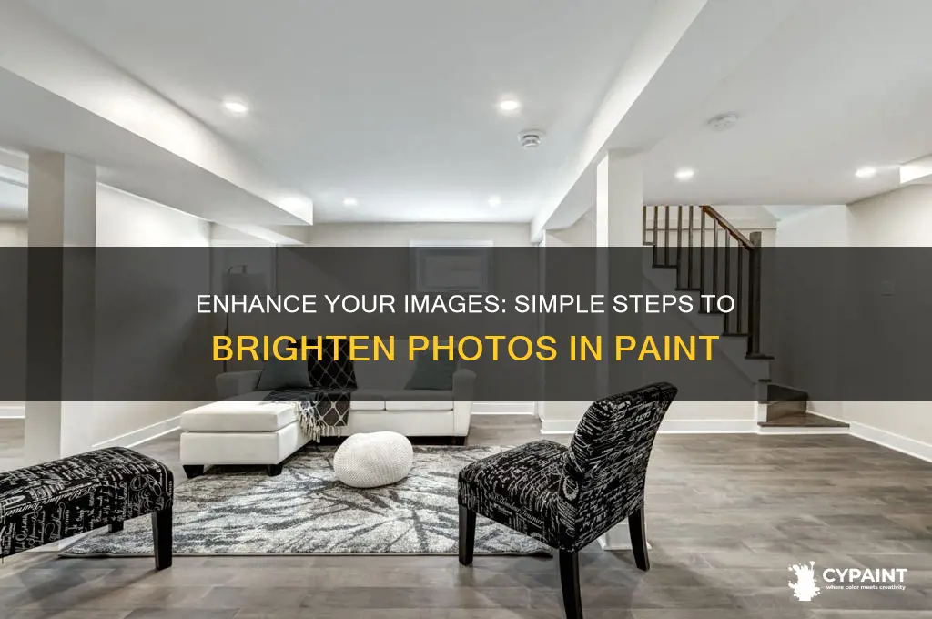 how to increase photo brightness in paint