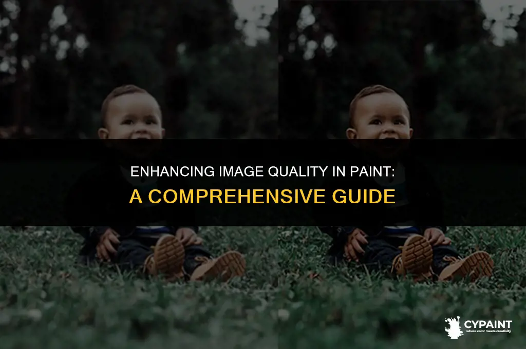 how to increase the quality of an image in paint