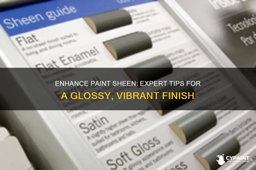 how to increase the sheen of paint