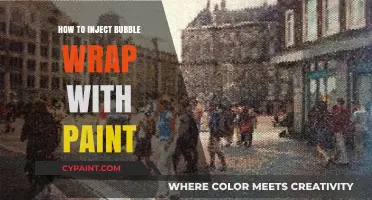 Creative Bubble Wrap Art: Injecting Paint for Unique Textured Designs