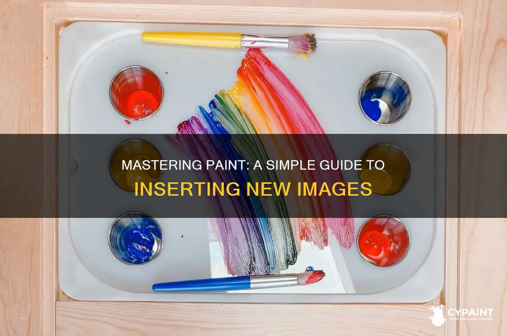 how to inmsert a new image in paint