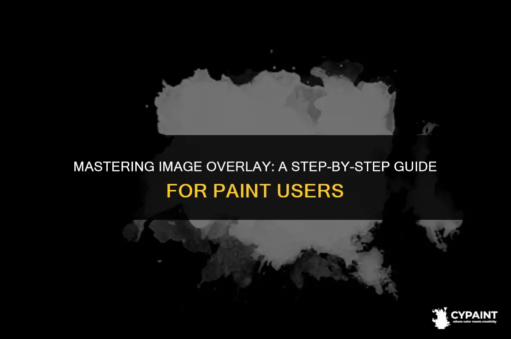 how to insert an image over another image in paint