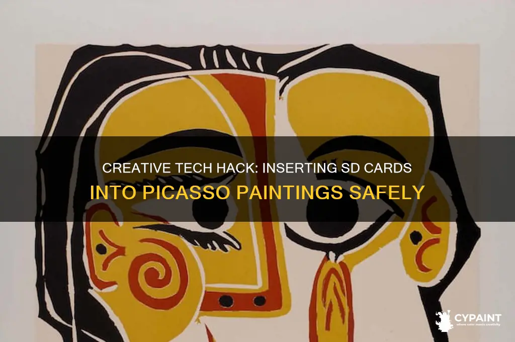 how to insert sd card into picasso painting