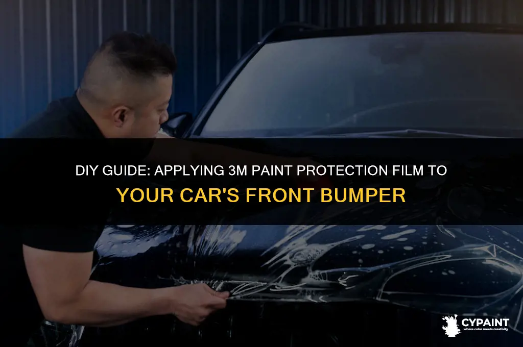 how to install 3m paint protection film on front bumper
