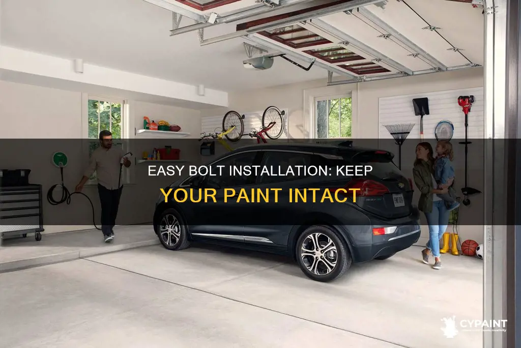 how to install bolt and not take paint off