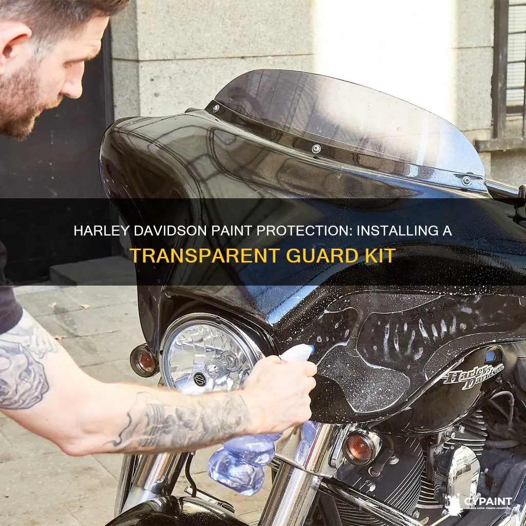 how to install harley davidson transparent paint gaurd kit