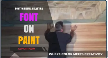 Install Helvetica Font in Paint: A Step-by-Step Guide