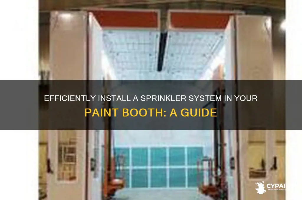 how to install sprinkler system in paint booth