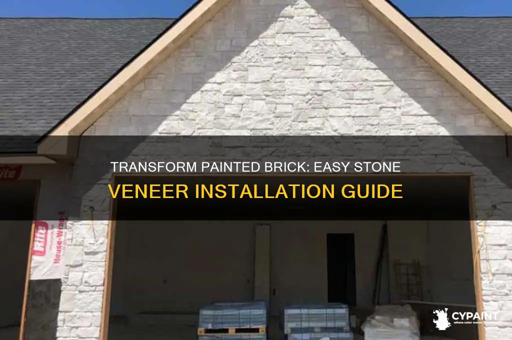 how to install stone veneer over painted brick