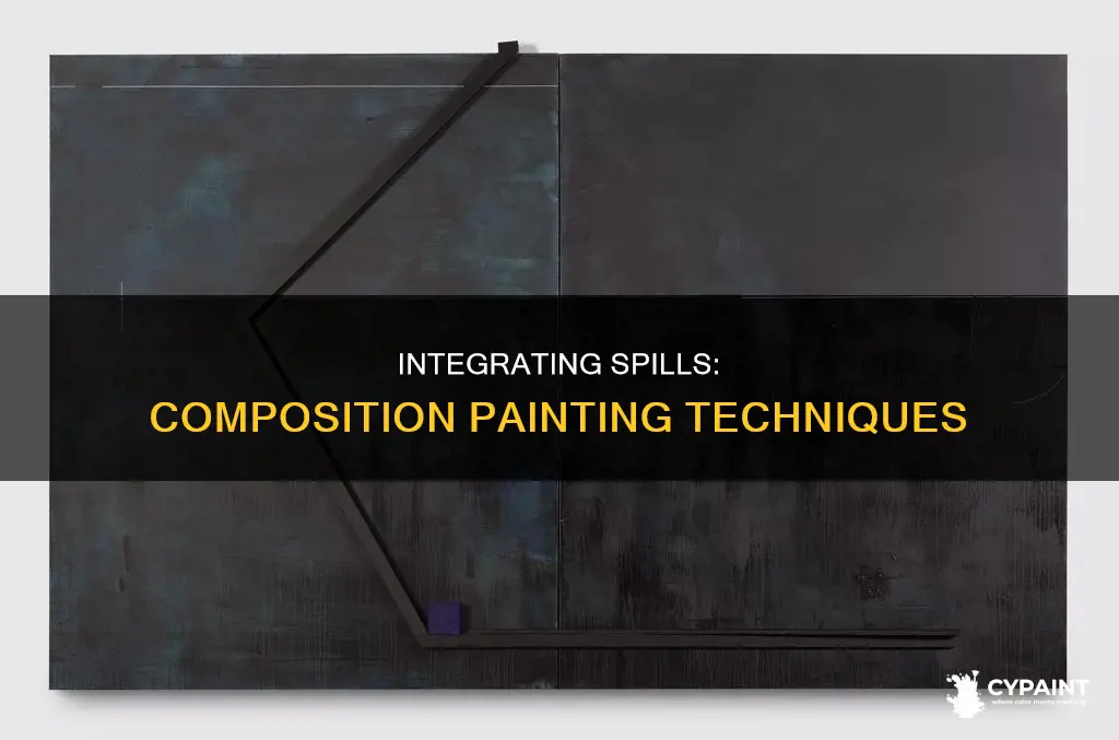 how to integrate a spill into the composition painting
