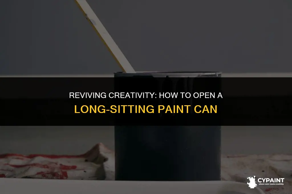 how to ipen a paint can that has been sitting