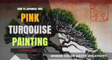 Mastering Japanese-Inspired Pink and Turquoise Tree Paintings: A Creative Guide