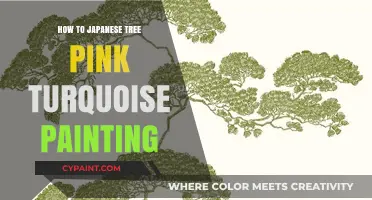 Mastering Japanese Tree Art: Pink & Turquoise Painting Techniques