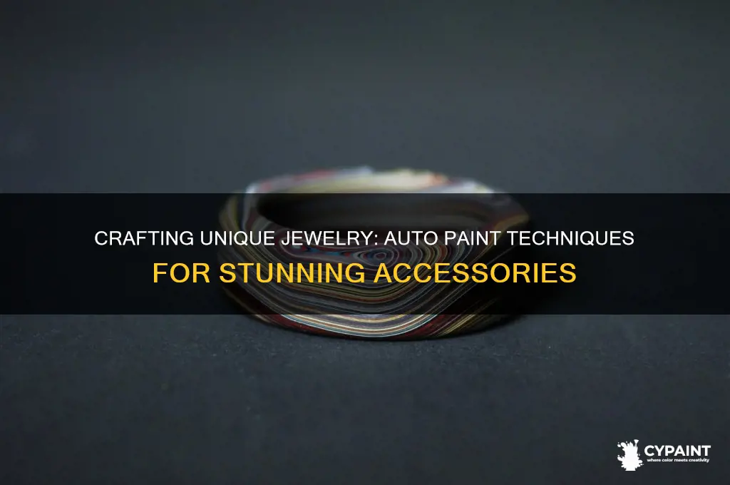 how to jewelry made from auto paint