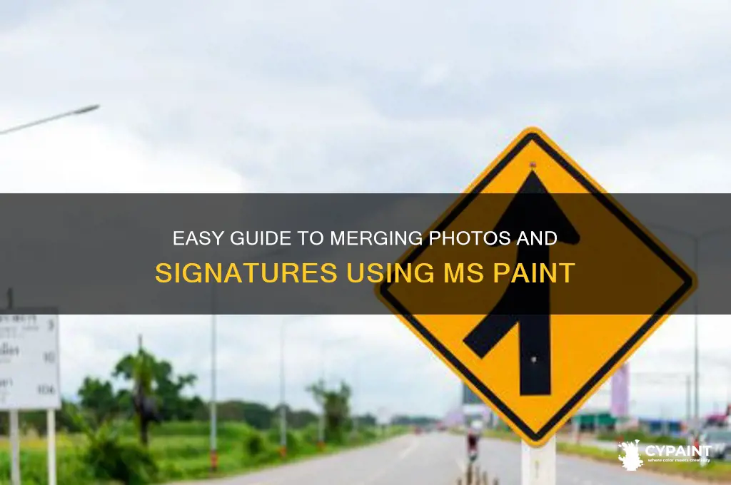 how to join photo and signature in paint