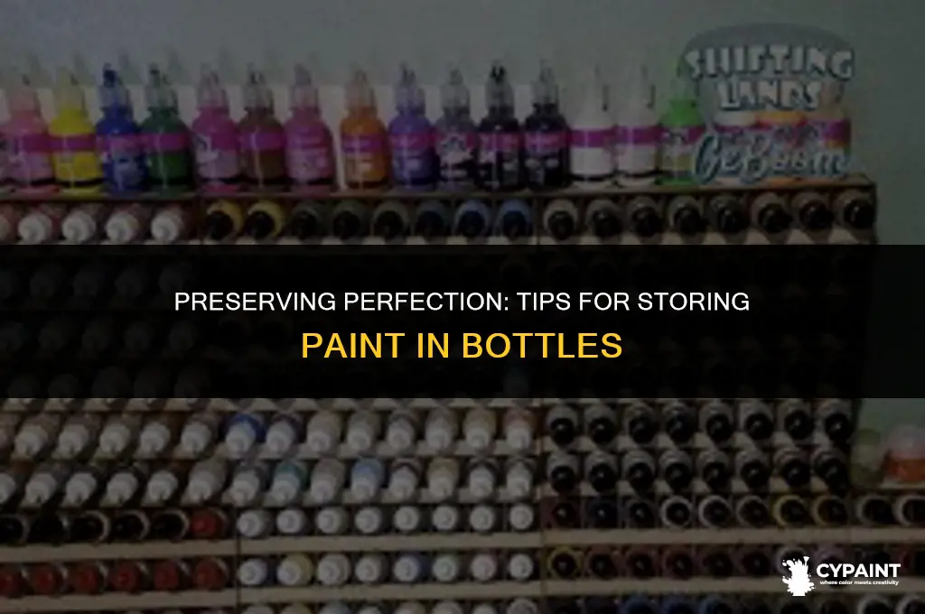 how to keep a coat of paint in a bottle
