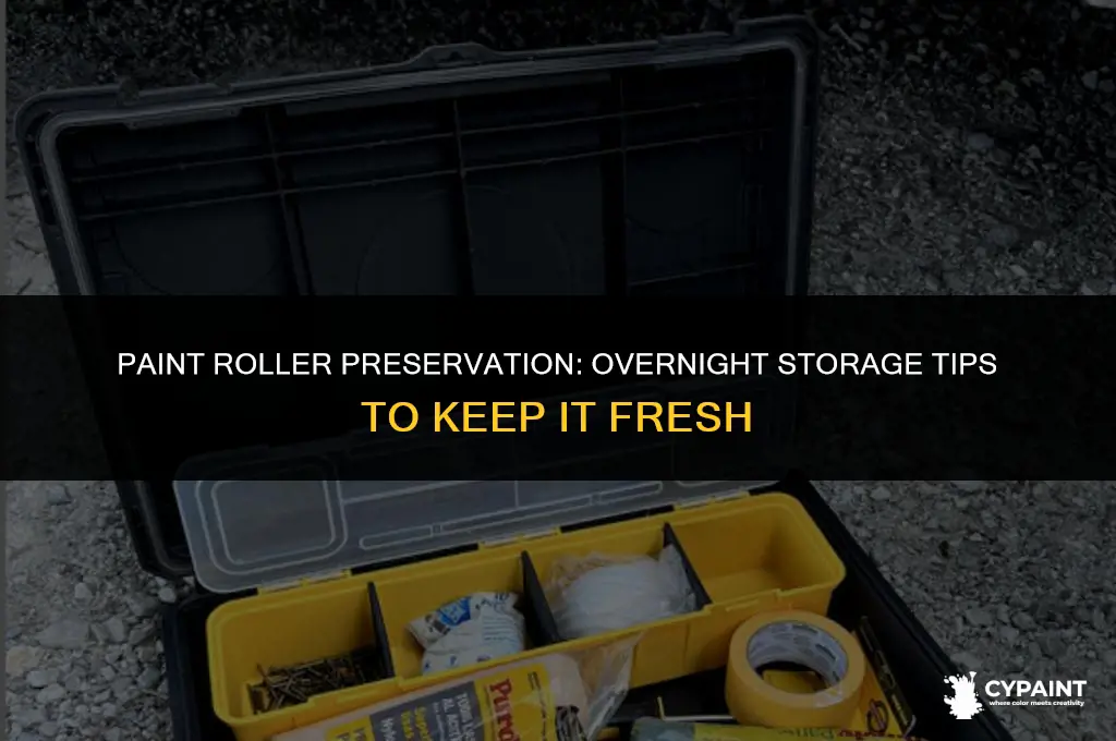 how to keep a paint roller from drying out overnight